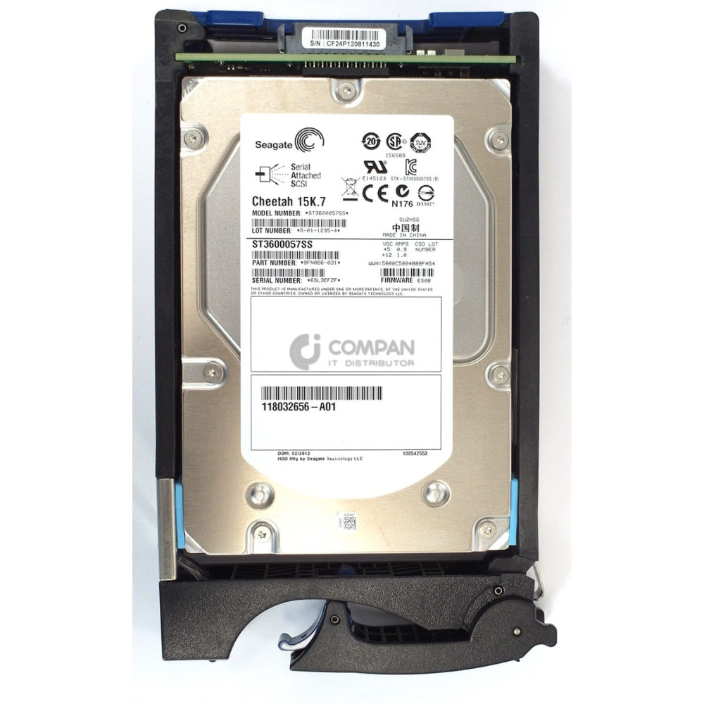 005049274 EMC 600GB 15K 6G 3.5 SAS LFF HOT-SWAP FOR VNX5300